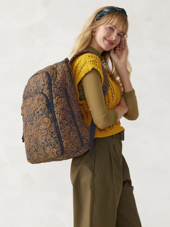 Vera Bradley Featherweight Westover Hybrid Backpack, Lotus Montage main image 7